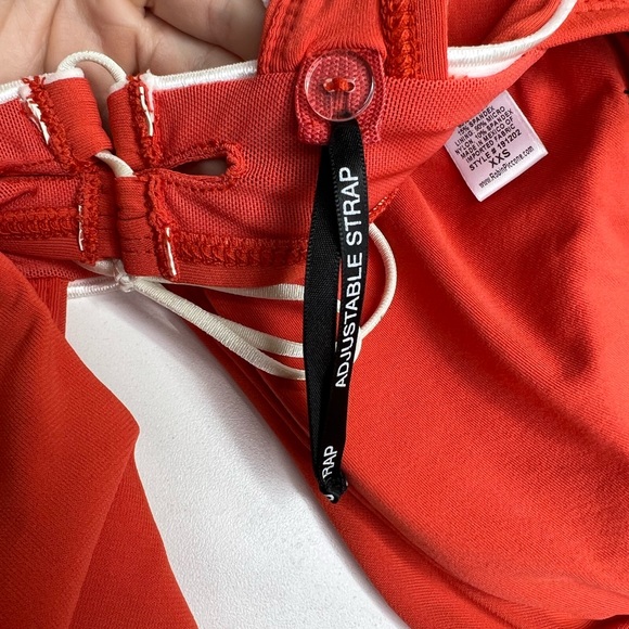 Robin Piccone Malia Ruffle Swim Bikini Top New With Tags XXS - Picture 6 of 8